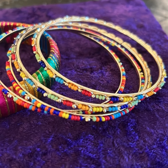 Set of Multi-Colored Bangles - Picture 3 of 4